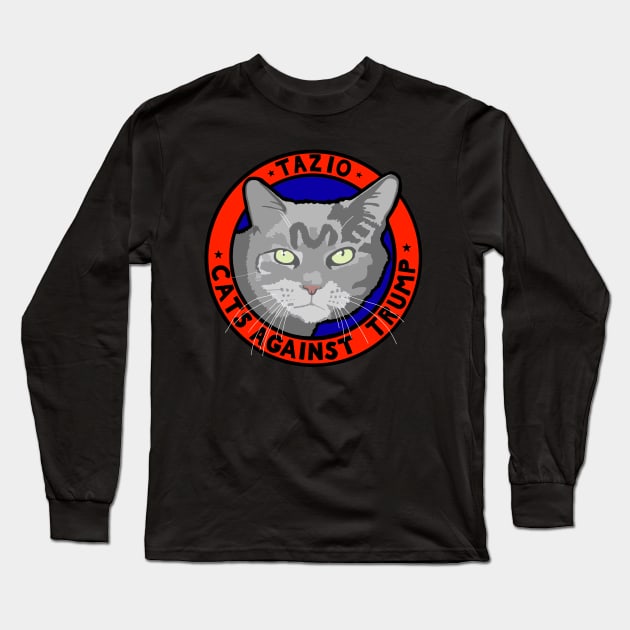 CATS AGAINST TRUMP - TAZIO Long Sleeve T-Shirt by SignsOfResistance